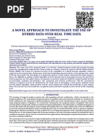 A NOVEL APPROACH TO INVESTIGATE THE USE OF HYBRID DATA OVER REAL TIME DATA