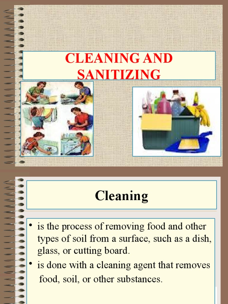 Kitchen Cleaning and Sanitizing Guide | PDF | Disinfectant | Housekeeping
