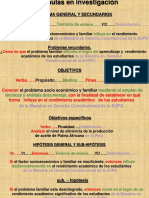 Fórmulas en Investigación