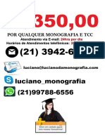 Monografia e TCC Por R$350,00 em Ribeirao Preto