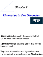 Kinematics in One Dimension