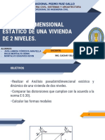 ANÁLISIS PSEUDOTRIDIMENSIONAL ESTATICO DE UNA VIVIENDA DE DOS NIVELES