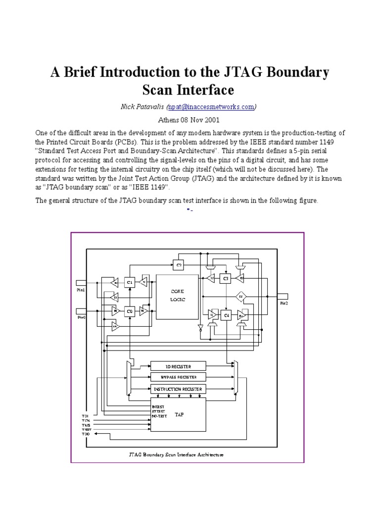 JTAG Boundary Scan Interface Guide | PDF | Electronic Design ...
