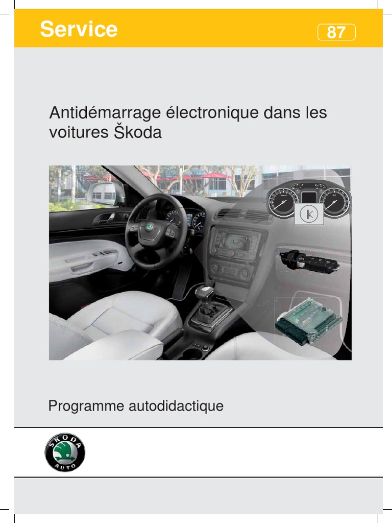 SSP 087 Antidémarrage Électronique Dans Les Voitures Skoda