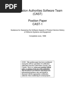 Certification Authorities Software Team (CAST) Position Paper CAST-1