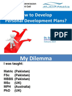 How To Develop Personal Development Plans
