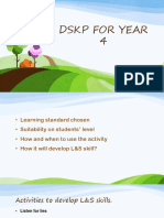 DSKP For Year 4 Listen Speak Tutorial