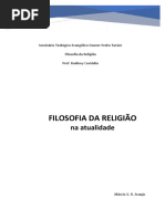 Filosofia Da Religião Na Atualidade