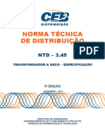 NTD 3.45 Transformador A Seco Especificacao 3 Ed 1103 PDF