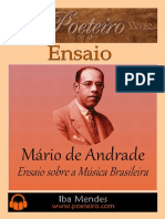 Mario de Andrade Ensaio Sobre a Musica Brasileira