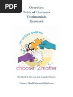 Download An overview of Choose2Matter An Online Course by Mark Moran SN354612189 doc pdf