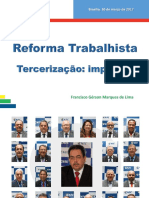 1 Francisco Reforma Trabalhista Terceirização 2017 Resumido