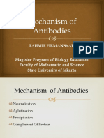 Mechanism of Antibodies: Neutralization, Agglutination, Precipitation