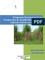 Programa Nacional Producción Semilla Mejorada Caña Azúcar