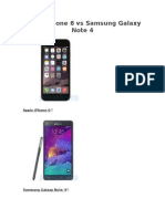 Apple Iphone 6 Vs Samsung Galaxy Note 4