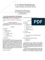Radiotherapy Report Template