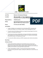 Business Development Manager Job Description V 2