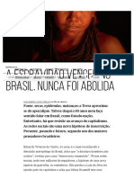 Viveiros de Castro.a Escravidão Venceu No Brasil