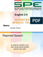 Reported Speech Tell