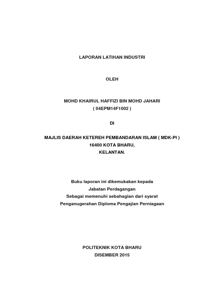 Latihan Industri Pdf