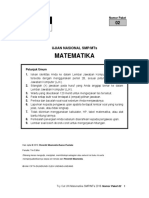 Soal Try Out UN Matematika SMP Paket 2