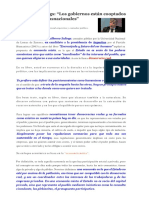 Guillermo Sulings - "Los Gobiernos Están Cooptados Por Poderes Transnacionales"