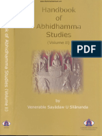 Handbook of Abhidhamma Studies (Volume II) - Ven Sayadaw Asahin Silanandabhivamsa