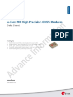 u-blox M8 High Precision GNSS Modules Data Sheet