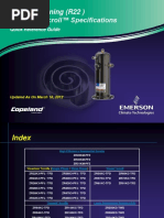 Copeland Scroll Compressors Specifications AC Models Only PDF