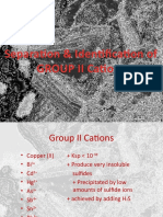 Separation & Identification of GROUP II Cations