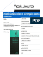 Iniciacion Al Analisis de Datos en La in PDF