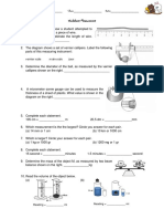 Worksheet Measurement: Name: - Class: - Date