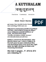Bhava Kutuhalam - Marks-Evils Avasthas-Marakas PDF