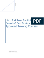 ED009 - Approved Training Courses