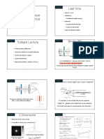 Last Time: Biophotonics Biophotonics