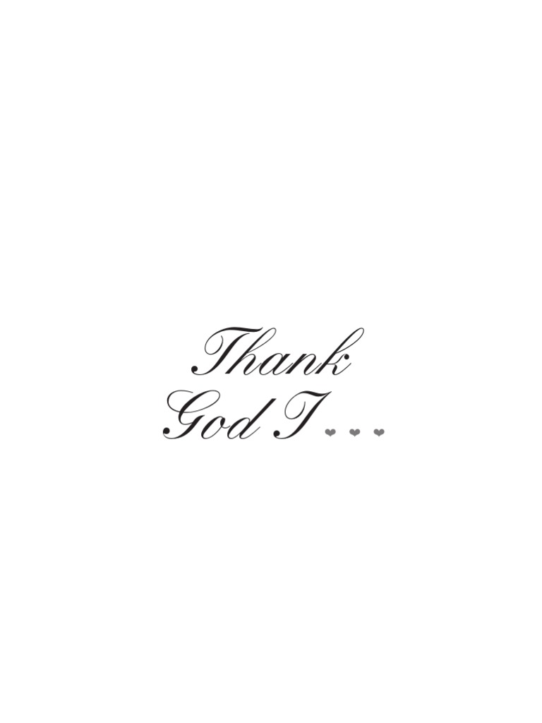 Thank God I Stories Of Inspiration For Every Situation - 