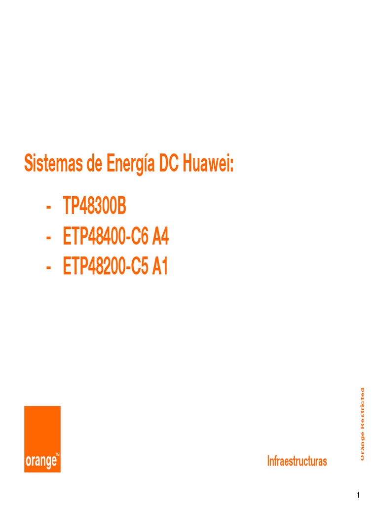 DC Energy System Huawei (R) v4 | PDF | Science | Ingeniería