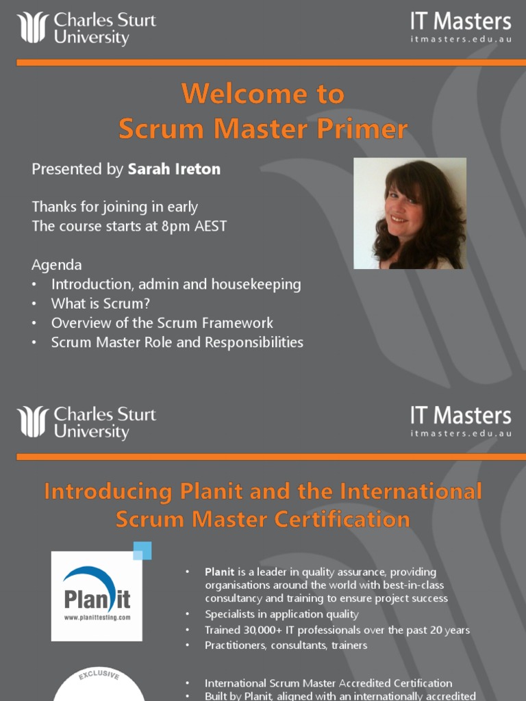 Scrum Master Certification Overview | PDF | Scrum (Software Development ...
