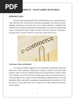 e Commerce and Value Added Networks