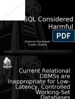 SQL Considered Harmful