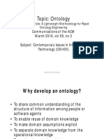 Topic: Ontology