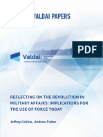 Valdai Paper - Reflecting On The Revolution in Military Affairs Implications For The Use of Force Today