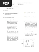 Activity#4 (Create A Discrete-Time Signal With EVEN & ODD) : 1. Objectives