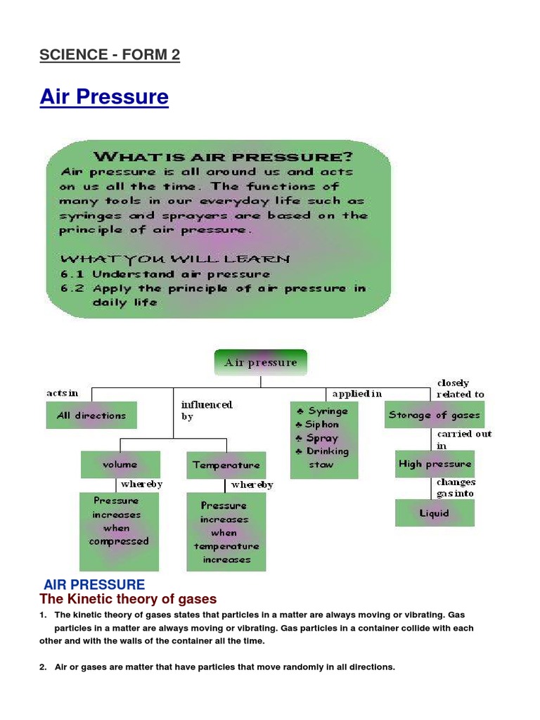 Understanding Air Pressure in Science | PDF | Atmosphere Of Earth | Gases