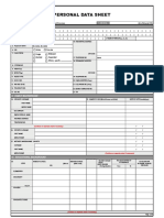 Personal Data Sheet (PDS)Blank