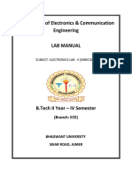 Electronics Lab II Sem IV