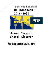 hb dupont choir handbook 16-17