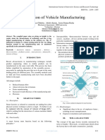 Automation of Vehicle Manufacturing