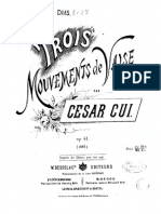 Cesar Cui - Trios Mouvements de Valse PDF