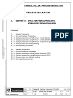 Catalyst & Stabilizer Preparation Manual: CPC & STS Processes